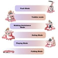 thumbnail image 3 of BEJOLO 5-in-1 Baby Walker with Adjustable Height, Removable Seat & Toy Tray – Non-Slip Design for Infants (Pink), 3 of 8