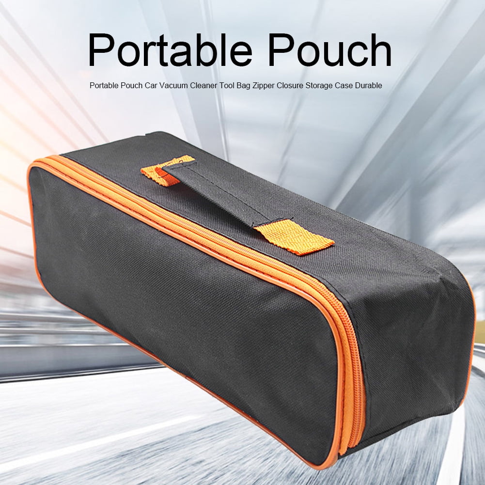 Portable Pouch Car Vacuum Cleaner Tool Bag Zipper Closure Storage Case US 