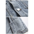thumbnail image 5 of LZLER Men Hoodie Jean Jacket Fashion Denim Jacket with Detachable Hood, 5 of 6