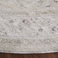 thumbnail image 3 of SAFAVIEH Mason Winslow Medallion Polyester Area Rug, Light Gray/Green, 6'3" x 6'3" Round, 3 of 10