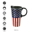 thumbnail image 3 of Cypress Home Liberty Ceramic Latte Travel Cup 17 oz, 3 of 9