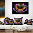 thumbnail image 4 of Designart Colorful Fractal Flower in Dark - Floral Throw Pillow - 12x20, 4 of 5