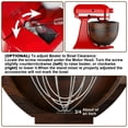 thumbnail image 2 of GVODE Premium Natural True Wooden Mixing Bowl Attachment for KitchenAid 4.5-5 Qt Tilt-Head Stand Mixers  with Stainless Steel Base, 2 of 7
