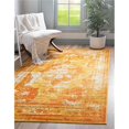 thumbnail image 1 of Unique Loom 3141495 6 x 9 ft. Salle Garnier Sofia Rectangular Rug, Orange, 1 of 5