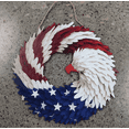 thumbnail image 6 of Mingqi wooden Brave Wings  Red White and Blue Flag Wreath, Summer Wreath with Garland, 6 of 7
