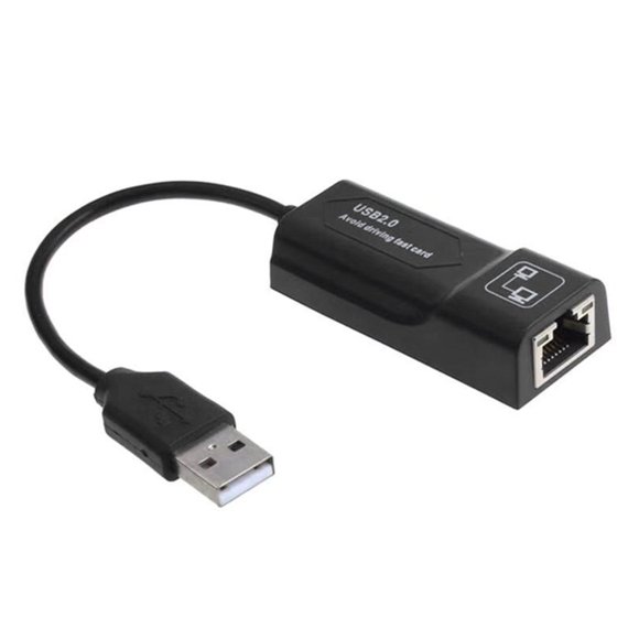 USB 2.0 to RJ45 External Adapter Male to Female Ethernet Network Extender