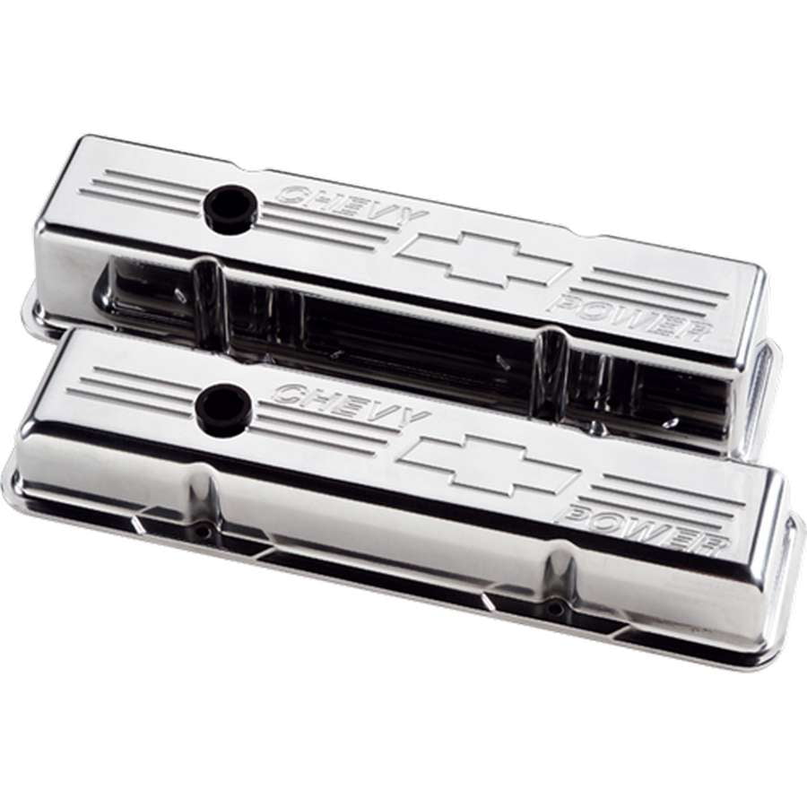 BILLET SPECIALTIES 95222 Valve Covers Polished SBC Tall V/C Chevy Power
