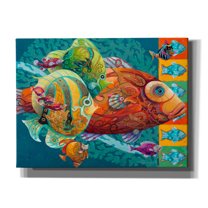 Epic Graffiti 'The School' by David Galchutt, Canvas Wall Art, 16"x12"