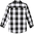 thumbnail image 5 of KISSMODA Boys Casual Button Down Shirts Kids Long Sleeve Plaid Blouses Shacket Jacket 7-15 Years, 5 of 6