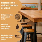 Furniture Clinic Danish Oil | Wood Care for Interior & Exterior Furniture | Restore, Seal & Protect Oak, Pine, Teak & More | Non-Toxic Natural Satin Finish | Repels Water, Stains, Dirt | 8.5oz/250ml