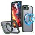 thumbnail image 1 of For iPhone 16e Case Compatible with MagSafe TPU+Acrylic Kickstand Phone Cover-Green, 1 of 5