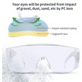 thumbnail image 4 of Gafas de seguridad para usuarios de gafas, protección contra el viento y los rayos UV, gafas de visión completa, gafas EN166, gafas de esmerilado para conducción, laboratorio, obras de const JFHHH pequeña, 4 of 5