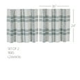 thumbnail image 2 of VHC Brands Pine Grove Plaid Curtain Tier, Green, 24x36, Set of 2, 2 of 6