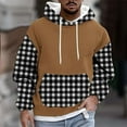 thumbnail image 2 of LIaqionyy Mens Hoodie Sweatshirt Fleece Comfortable Pullover Collar Drawstring Sweatshirts Casual Long Sleeve Shirts, 2 of 5