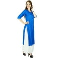 thumbnail image 4 of Bimba Women Summer Rayon Kurta Kurti 3/4 Sleeve Formal Tunic- Custom Clothing, 4 of 6