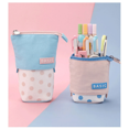 thumbnail image 2 of Drop-down wave point pencil case, large capacity canvas, student cute pencil case, variable retractable creative pen holder ST-001 W729, 2 of 6