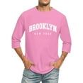 thumbnail image 1 of T-shirts à Manches 3/4 pour Hommes, Col Rond Confortable, Coupe Dégradée, 1 of 4