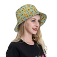 thumbnail image 4 of Balery White Polka Dot Sunflower Sun Hats for Men Women Bucket Hat UPF 50+ Buckey Hat Boonie Hat Foldable UV Protection Hiking Beach Fishing Summer, 4 of 9