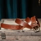 thumbnail image 4 of Cinturón VATAN Casual de cuero genuino para hombre B-Brown Talla 36, 4 of 7