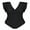 Black, variant on Women's Plus Size Bathing Suit One Piece Tummy Control Swimsuit Full Coverage Retro Ruffle Swimwear