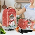 thumbnail image 2 of Renewold Toaster Cover and Blender Cover for Kitchen Christmas Decor Snowman Snowflake Food Processor Cover with Hanlde 4 Slice Wide Slot Microwave Oven Dustproof Covers, 2 of 6