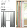 thumbnail image 2 of Your Zone Curtain and Sheers Panel Set, 4-Piece, Watercolor Stripes, 27.5" W x 84" L, 2 of 5
