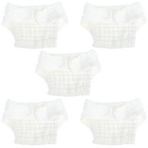 AUQ 5pcs Newborn Diaper Baby Cloth Diapers Reusable Diapers Baby Washable Diapers