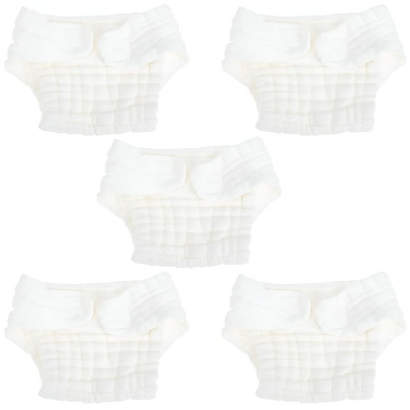 AUQ 5pcs Newborn Diaper Baby Cloth Diapers Reusable Diapers Baby Washable Diapers