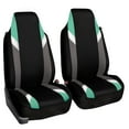 thumbnail image 5 of FH Group Supreme Modernistic Flat Cloth Car Seat Cover, Universal Mint Front Set Seat Cover with Air Freshener, 5 of 5