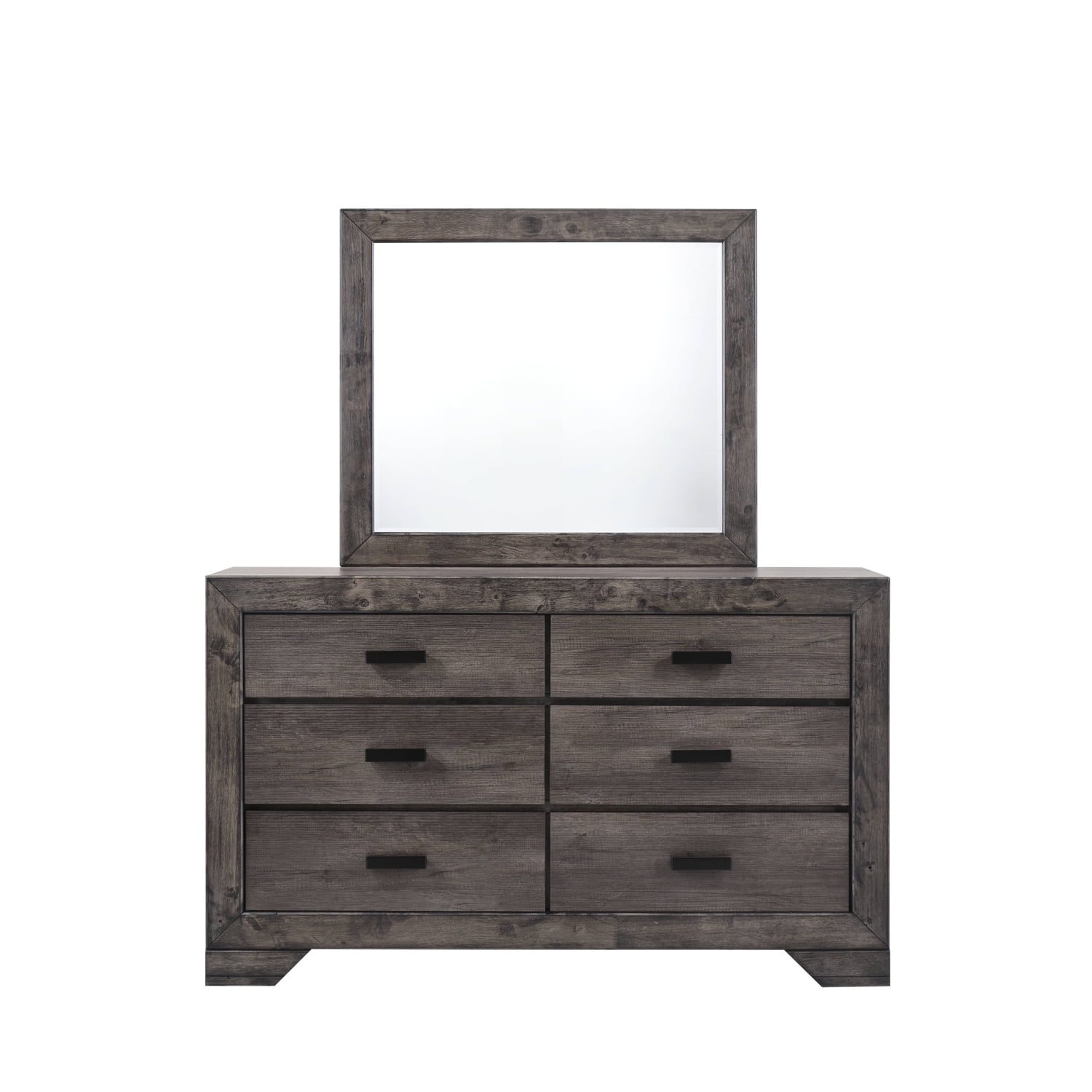 Picket House Furnishings Grayson King Panel 4pc Bedroom Set, Grey Oak