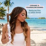 Beachwaver Pro Series Ceramic Rotating Curling Iron, Silver, 1.25 inch