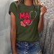 thumbnail image 2 of Camisetas con estampado de letras y cuello redondo de verano para mujer, blusas femeninas cómodas y elegantes, Tops OAVQHLG3B Store  lin121212, 2 of 5
