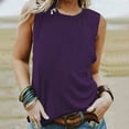 thumbnail image 2 of Women's Sleeveless Casual T-Shirt Soft Comfortable Stretch Fit Summer Tank Top Blouse for Everyday Wear, 2 of 2