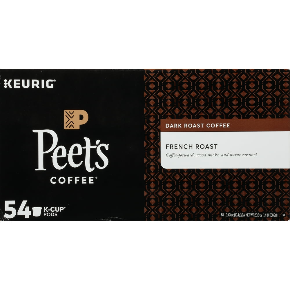 Peet's Coffee French Roast KCup Coffee Pods, Dark Roast, 54 Count