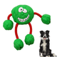 thumbnail image 1 of Juguetes molares para mascotas, juguetes de pelota de goma, molares de voz, resistencia a mordeduras y fugas, alivia el aburrimiento (verde Rojo Verde, 1 of 5