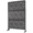 Black, variant on Tcbosik 76"H x 48"W Metal Outdoor Privacy Screen, Freestanding Decorative Divider for Patio, Deck, Balcony, Garden, Brown