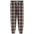 thumbnail image 6 of JGNGSHN Mens Pajama Pants Plaid Sleep Lounge Pant Warm Sleepwear Pants PJ Bottoms Jogger Trousers with Pockets and Button Fly, 6 of 8
