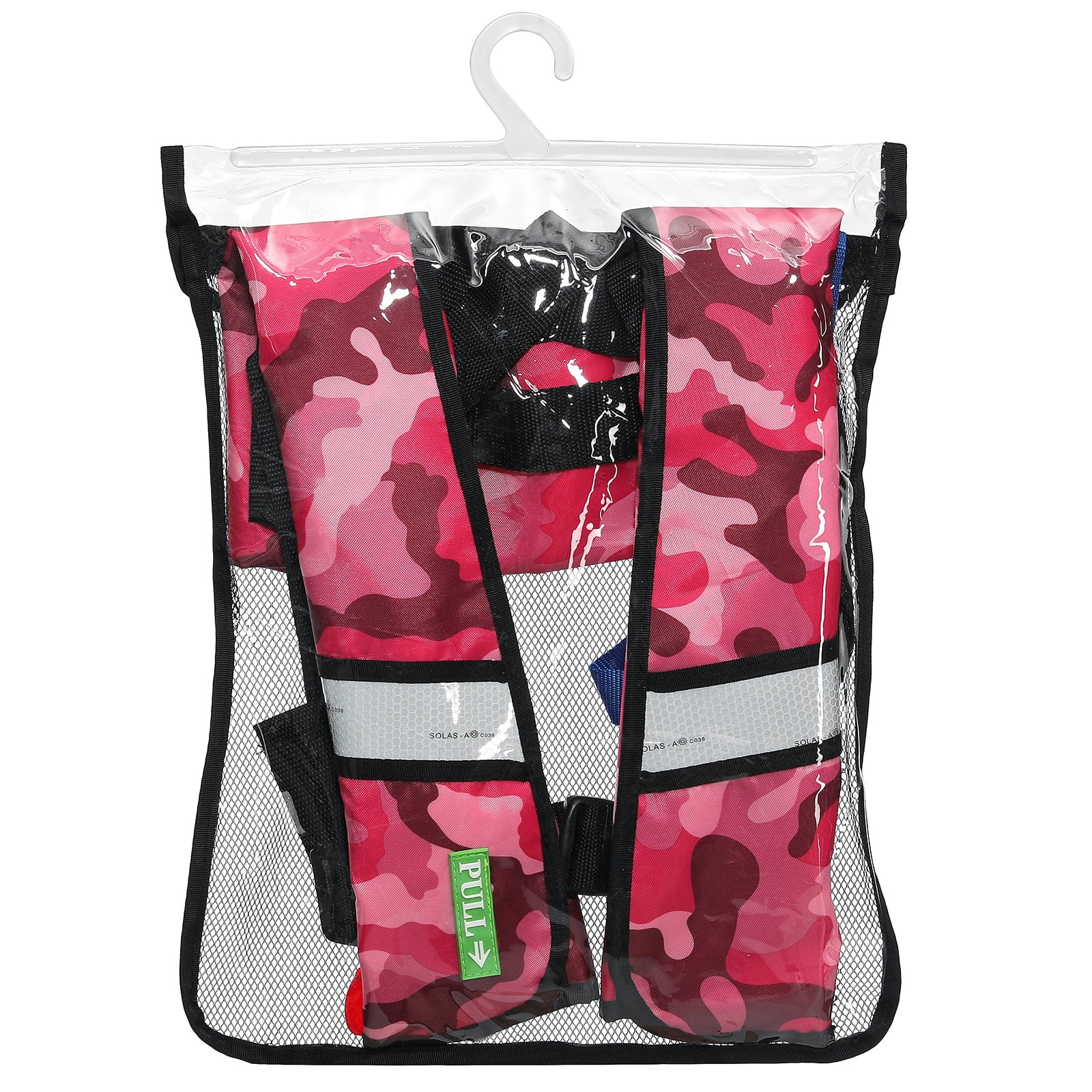 GOTGELIF Adult Automatic Inflatable Life Jacket, Red Camouflage