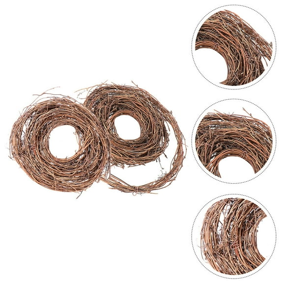 2 Rolls Christmas Natural Twig Garland - DIY Crafts Wreath Hanging Pendants1.5In