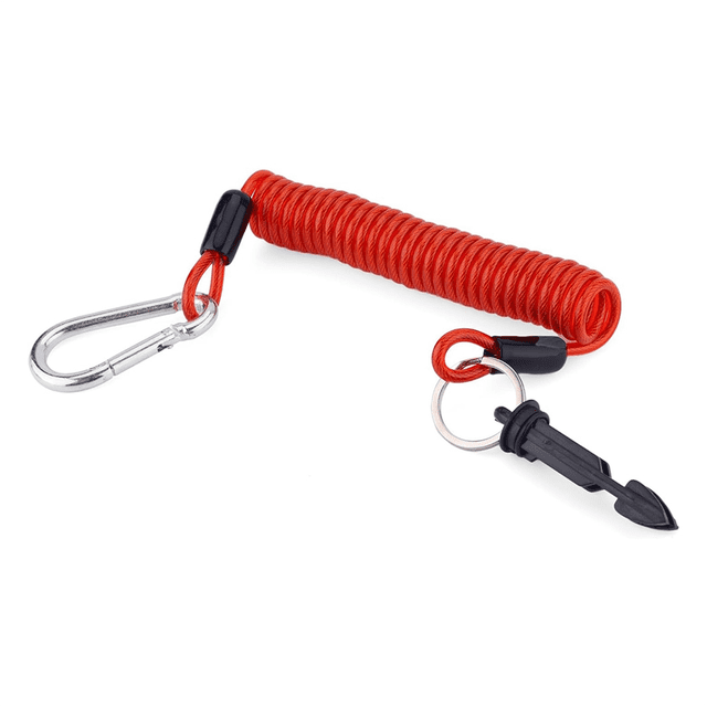 Câble de Frein de Remorque, Ressort de Rebond de 6 Pieds de Hauteur, Câble Enroulé de Frein d'Urgence de Remorque, 1 * Câble de Frein de Remorque, Rouge