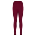 thumbnail image 3 of Fleece Lined Leggings with Pockets for Women High Waisted Thick Winter Warm Thermal Fleece Soft Pants, 3 of 6