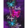 Cuadros Decorativos 5D diamante pintura DIY mariposa letra completa redonda pared decoración Rhinestone arte Ehuebsd Nuevos Originales