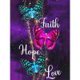 thumbnail image 1 of Cuadros Decorativos 5D diamante pintura DIY mariposa letra completa redonda pared decoración Rhinestone arte Ehuebsd Nuevos Originales, 1 of 9
