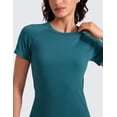 thumbnail image 5 of CRZ YOGA Seamless Workout Tops for Women Athletic Running Gym Yoga Short Sleeve Shirts Breathable Tees, 5 of 7