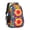 Red and Blue, variant on Blue and Black Tie Dye Pattern Backpack for School, Cute School Bag with Adjustable Shoulder Straps and Padded Back, 16.9"x12.6"x5.9"