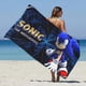 thumbnail image 3 of Toalla de playa de microfibra con dibujos animados de S-Sonics T-The Hedgehog, de secado rápido, suave, resistente a la arena, para piscina, para viajes, duchas y acampadas, 3 of 5