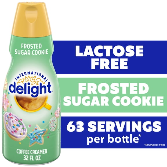 International Delight Frosted Sugar Cookie Coffee Creamer Bottle, 32 fl oz