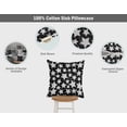 thumbnail image 3 of Vargottam Square Pillow Cover - Decorative Pillow Covers24x24 Inches,PrintedWhite & BlackThemePillowcase, DecorativeSquareCushionCovers, 3 of 4