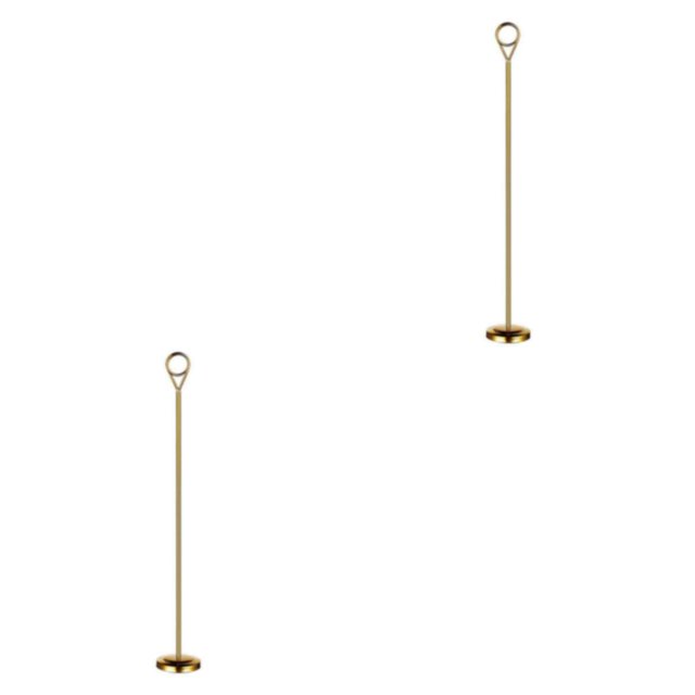 Baohd Support Photo Porte-Numéro de Table Contemporain pour les Paramètres d'Hôtel à la Mode Or 35cm 2Set