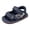 Blue, variant on WUANDIXFA Walking Shoes Infant Baby Girls Boys Sandals Leather Summer Casual Beach Sandal First Walking Shoes Toddler Soft Sole Anti-Slip Shoes Size US 4,Black
